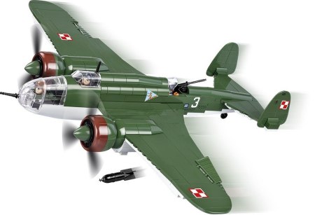 Cobi Klocki Klocki Small Army 415 elementów PZL.37B Łoś polski średni bombowiec