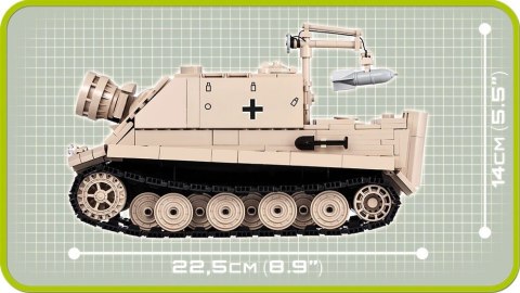 Cobi Klocki Klocki Small Army 535 elementów 38 cm Sturmtiger niemieckie niemieckie działo pancerne