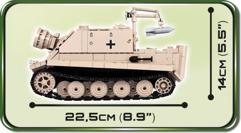 Cobi Klocki Klocki Small Army 535 elementów 38 cm Sturmtiger niemieckie niemieckie działo pancerne