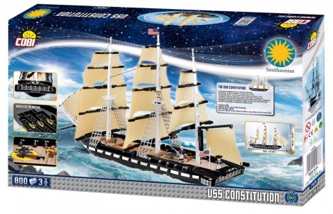 Cobi Klocki Klocki Smithsonian 800 elementów Statek USS Constitution