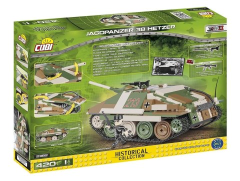 Cobi Klocki Small Army 420 elementów Jagdpanzer 38 Hetzer - niemiecki niszczyciel czołgów