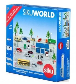 Siku World - Zestaw parking, garaże i samochód