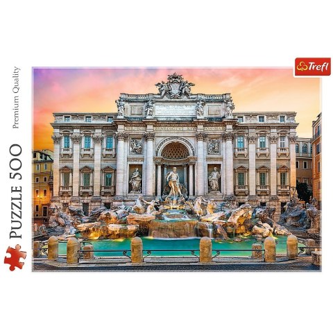 Trefl Puzzle 500 elementów Fontanna di Trevi, Rzym