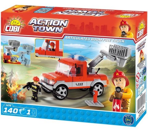 Cobi Klocki Klocki Action Town 140 elementów Ciężarówka straży pożarnej