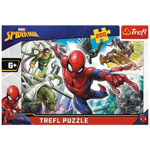 Trefl Puzzle 200 elementów Spiderman Urodzony bohater