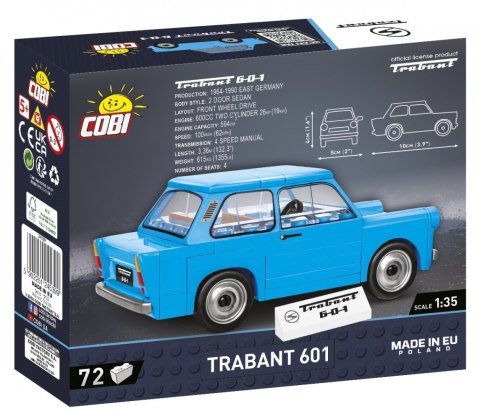 Cobi Klocki Klocki 72 elementów Trabant 601