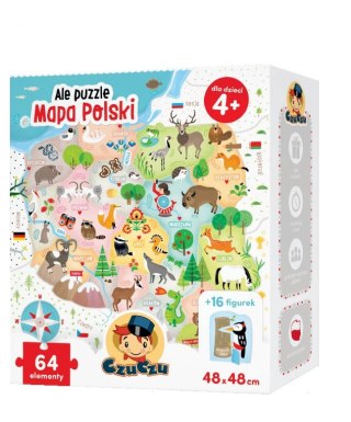 CzuCzu Ale puzzle Mapa Polski 64 elementy