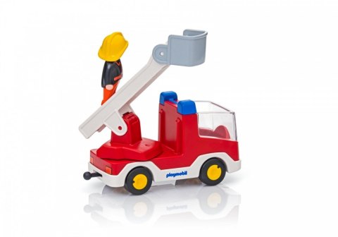 Playmobil Zestaw z figurkami 1.2.3 6967 Wóz strażacki z drabiną