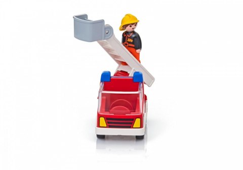 Playmobil Zestaw z figurkami 1.2.3 6967 Wóz strażacki z drabiną