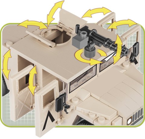 Cobi Klocki Klocki Mała Armia 210 elementów NATO Armored ALL- Terrain Vehicle