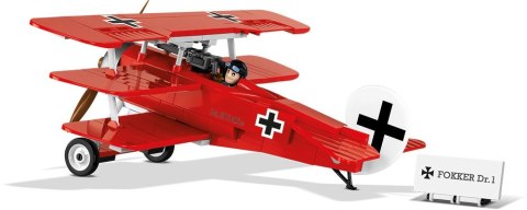 Cobi Klocki Klocki Mała Armia Historical Collection 175 elementów Fokker Dr. 1 Red Baron - Niemiecki samolot myśliwski