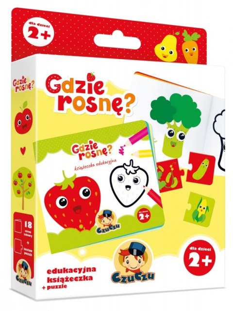 CzuCzu Książeczka edukacyjna + Puzzle - Gdzie rosnę?