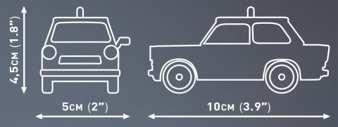 Cobi Klocki Klocki Trabant 601 Polizei