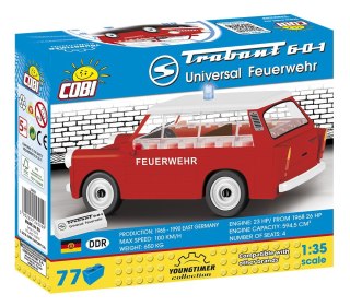 Cobi Klocki Klocki Youngtimer Trabant 601 Universal Feuerwehr