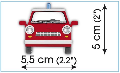 Cobi Klocki Klocki Youngtimer Trabant 601 Universal Feuerwehr