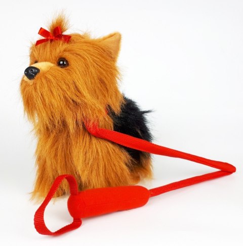 Madej Maskotka Piesek Yorkshire Terrier chodzący na smyczy 27 cm