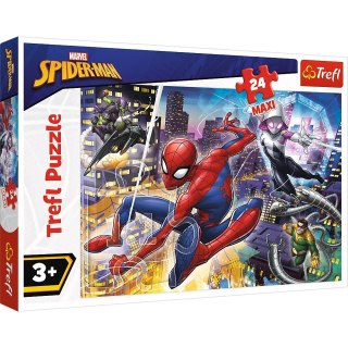 Trefl Puzzle 24 elementy Maxi - Nieustraszony Spider-Man