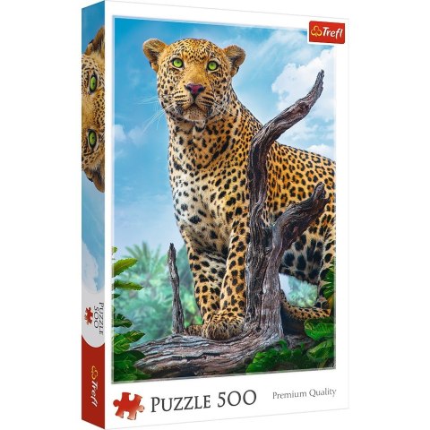 Trefl Puzzle 500 elementów - Dziki lampart