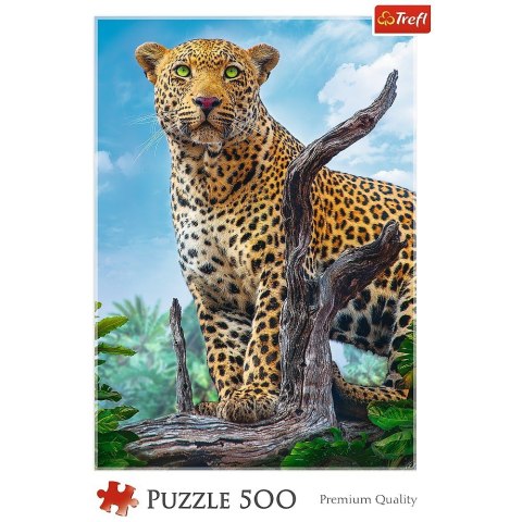 Trefl Puzzle 500 elementów - Dziki lampart