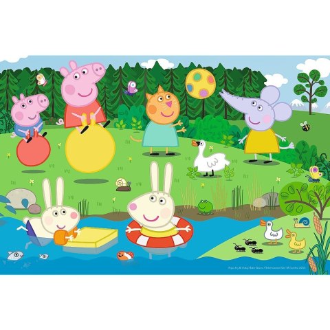 Trefl Puzzle 60 elementów - Świnka Peppa, Wakacyjna zabawa