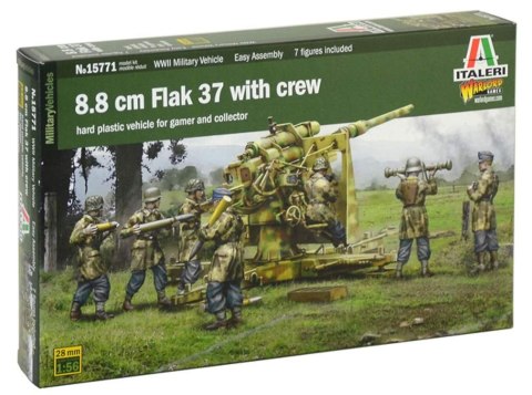 Italeri Model plastikowy 8,8 cm Flak 37 z załogą