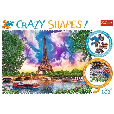 Trefl Puzzle 600 elementów Crazy Shapes - Niebo nad Paryżem