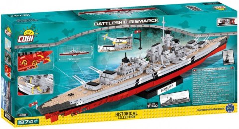 Cobi Klocki Klocki Mała Armia WS Battleship Bismarck