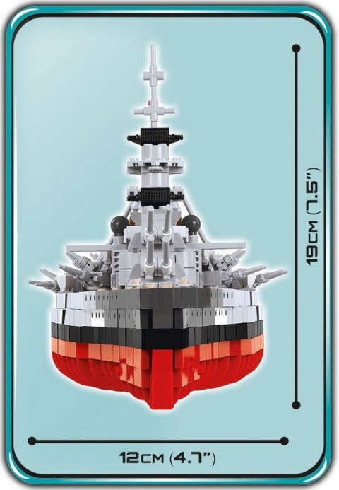 Cobi Klocki Klocki Mała Armia WS Battleship Bismarck