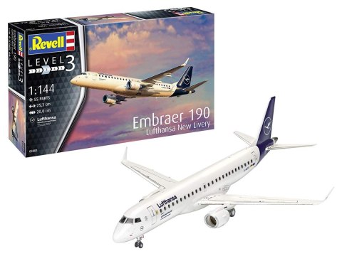 Revell Model plastikowy Embraer 190 Lufthansa New Livery