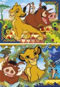 Clementoni Puzzle 2 x 60 elementów Super Kolor Król Lew