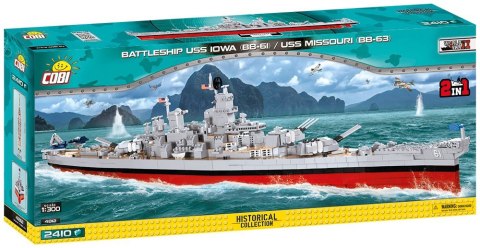 Cobi Klocki Klocki Small Army Pancernik USS Iowa (BB-61) / Missouri