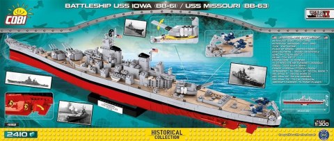 Cobi Klocki Klocki Small Army Pancernik USS Iowa (BB-61) / Missouri