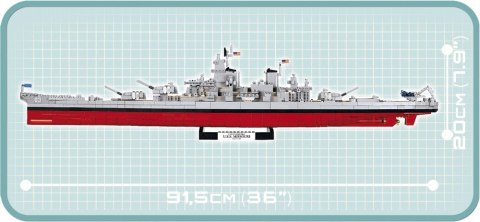 Cobi Klocki Klocki Small Army Pancernik USS Iowa (BB-61) / Missouri