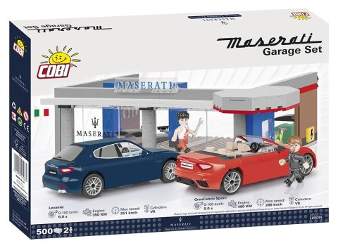 Cobi Klocki Klocki Cars 500 elementów Garaż Maserati