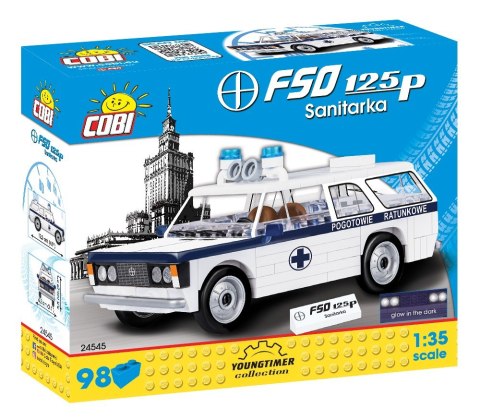 Cobi Klocki Klocki Cars 98 elementów FSO Karetka