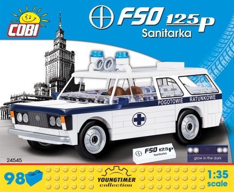 Cobi Klocki Klocki Cars 98 elementów FSO Karetka