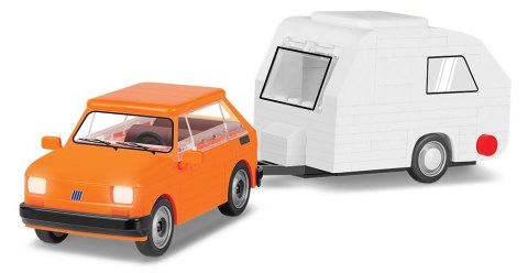 Cobi Klocki Klocki Cars Fiat 126 el + Przyczepa kempingowa