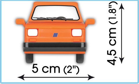 Cobi Klocki Klocki Cars Fiat 126 el + Przyczepa kempingowa