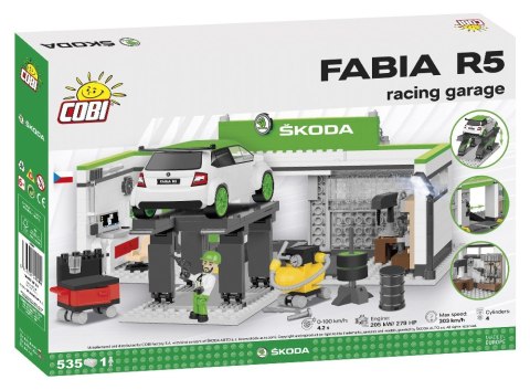 Cobi Klocki Klocki Cars Skoda Fabia R5 Racing Garage