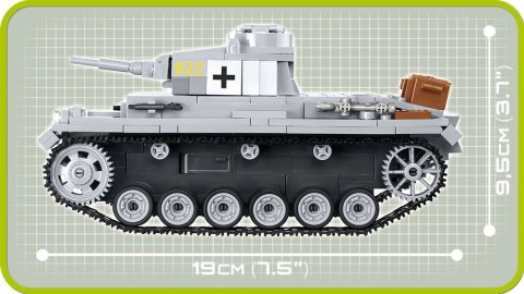 Cobi Klocki Klocki Historical Collection Panzer III Ausf.E - niemiecki czołg średni