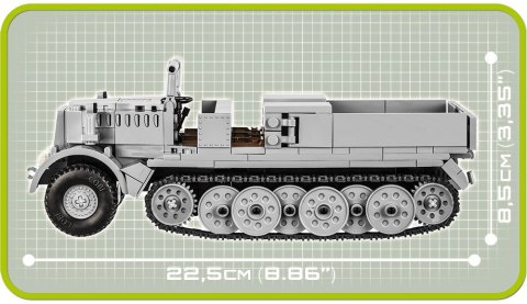 Cobi Klocki Klocki Historical Collection Sd.Kfz 9 Famo - ciężki ciągnik artyleryjski