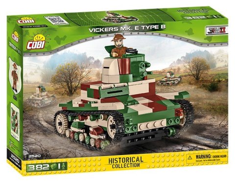 Cobi Klocki Klocki Historical Collection Vickers Mk. E Type B - brytyjski czołg lekki