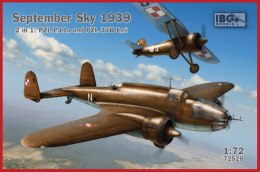 Ibg Model plastikowy September Sky 1939 2'1 PZL P.11 and PZL 37B