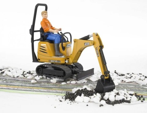 BRUDER Mikrokoparka JCB 8010 CTS z figurką