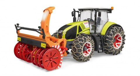 BRUDER Traktor Claas Axion 950 z plugiem snieznym