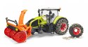 BRUDER Traktor Claas Axion 950 z plugiem snieznym