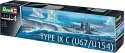 Revell Model plastikowy German Submarine Type IX C U67/U154