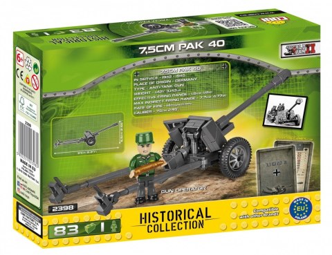 Cobi Klocki Klocki Armia 7,5cm PaK 40 - Niemiecka armata przeciwpancerna