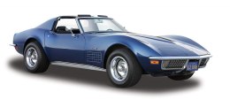 Maisto Model kompozytowy Chevrolet Corvette 1970 niebieski 1/24