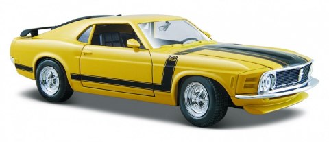 Maisto Model kompozytowy Ford Mustang Boss 302 1970 zółty 1/24